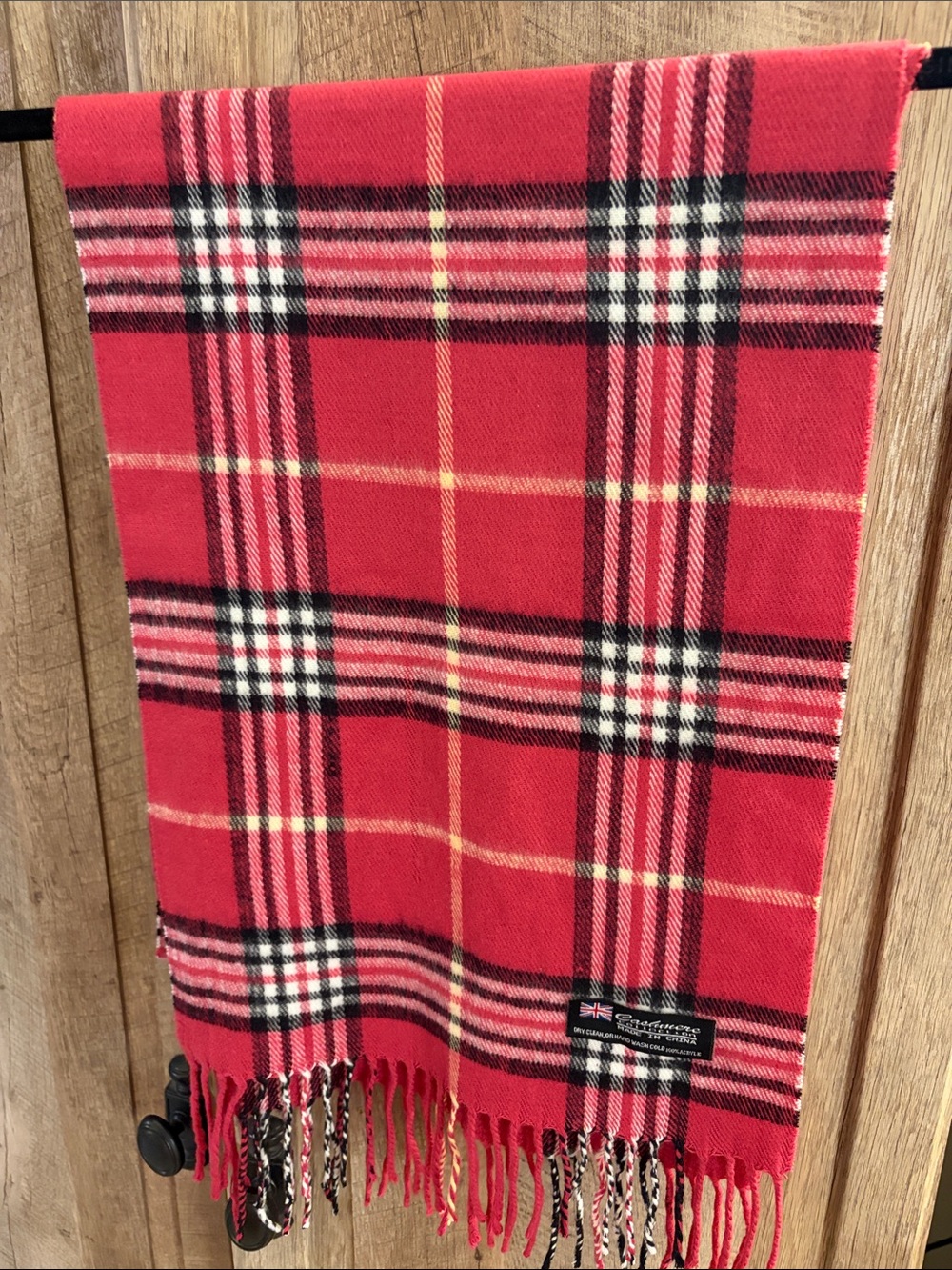 Pink Black Plaid Scarf Cashmere Collection so soft